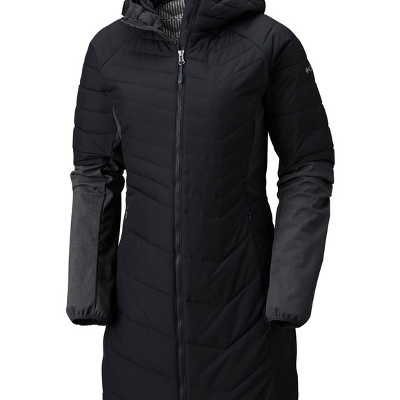 columbia oyanta trail long hybrid jacket